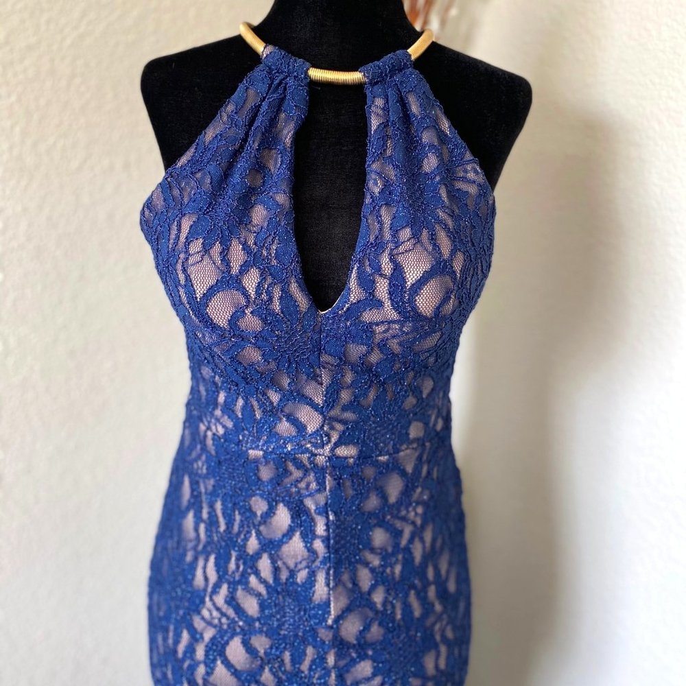 B. Darlin Womens Halter A-line Dress